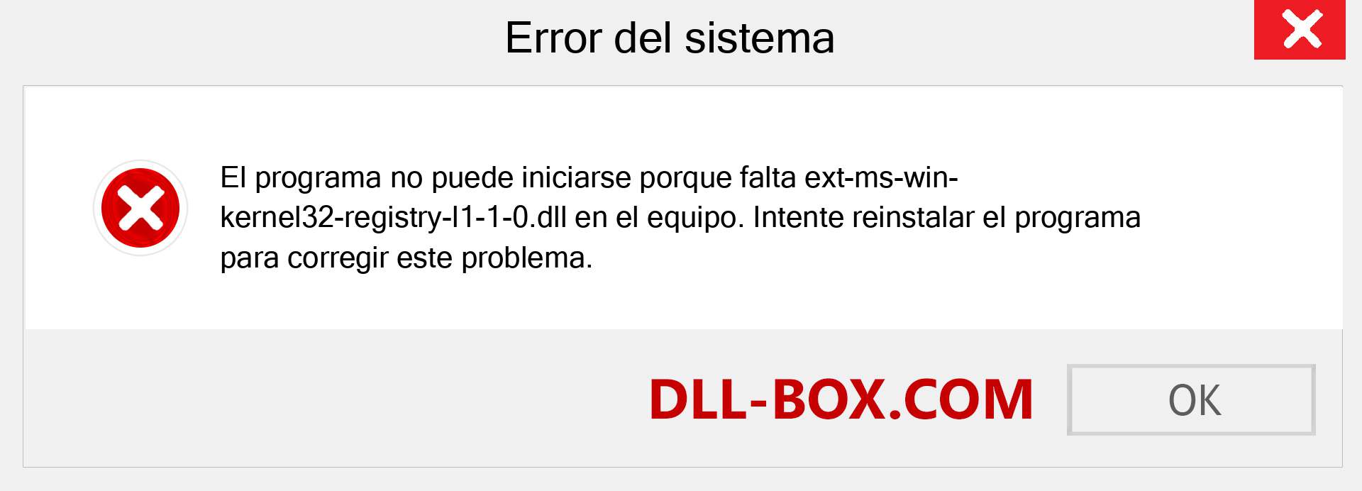 ¿Falta el archivo ext-ms-win-kernel32-registry-l1-1-0.dll ?. Descargar para Windows 7, 8, 10 - Corregir ext-ms-win-kernel32-registry-l1-1-0 dll Missing Error en Windows, fotos, imágenes